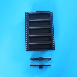চীন Double Row 4 - 60 Pins 10 Pin Header SMT Female Pin Headers With Cap LCP Plastic পরিবেশক