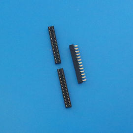 চীন 1.27mm pitch Black Color Dual Row Straight 30 Pin Connector , PCB female  Header Socket পরিবেশক