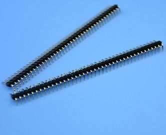 চীন 2.54mm Pitch DIP Single Row Pin Header PCB Connector Gold Plated 40 Pin কারখানা
